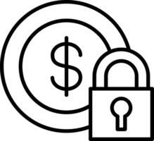 Fixed Income Line Icon vector