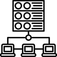 Local Area Network Line Icon vector