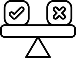 Ethical Line Icon vector