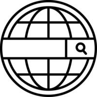 Browser Line Icon vector