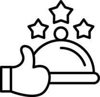 Good Review Line Icon vector
