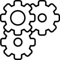 Integration Line Icon vector