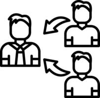Executive Line Icon vector
