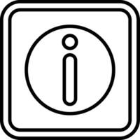 Information Line Icon vector