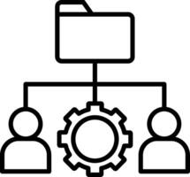 Resource Line Icon vector