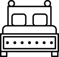 Bed Line Icon vector