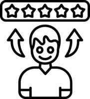 Feedback Line Icon vector