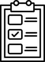 Backlog Line Icon vector
