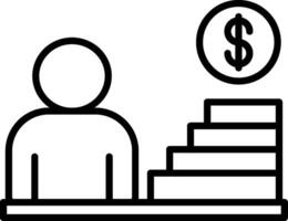 Career Line Icon vector