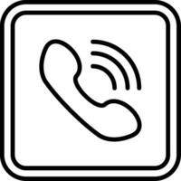 Call Line Icon vector