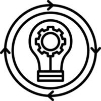 Idea Generation Line Icon vector