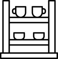 Shelving Line Icon vector