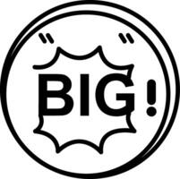 Big Line Icon vector
