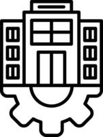 Enterprise Line Icon vector