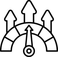 Performance Line Icon vector
