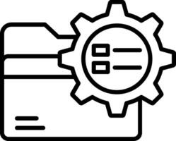 Setting Line Icon vector
