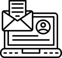 Email Line Icon vector