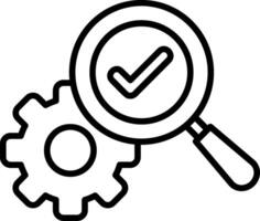 Optimization Line Icon vector