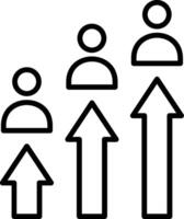 Upgrade Line Icon vector