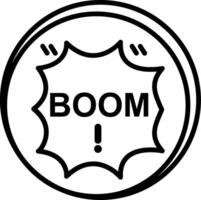 Boom Line Icon vector