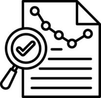Data Strategy Line Icon vector