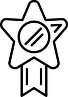 Medal Line Icon vector