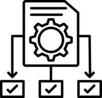 Project Line Icon vector