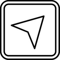 Send Line Icon vector