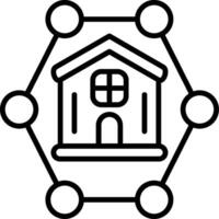 Network Line Icon vector