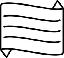 Banner Line Icon vector