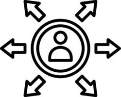 Population Line Icon vector