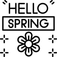 Spring Line Icon vector