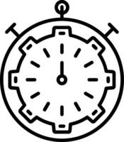 Fast Processing Line Icon vector
