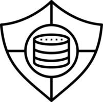 Security Line Icon vector