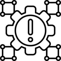 Framework Line Icon vector