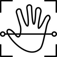 Scanning Device Line Icon vector