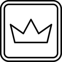 Crown Line Icon vector