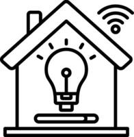 Light Control Line Icon vector