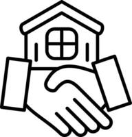 Agreement Line Icon vector