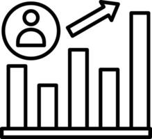Growth Line Icon vector