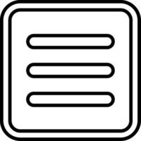 Menu Line Icon vector