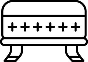 Ottoman Line Icon vector