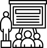 Presentation Line Icon vector