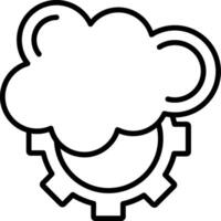 Salesforce Line Icon vector