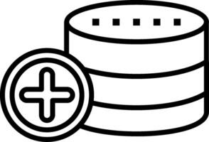 Database Line Icon vector