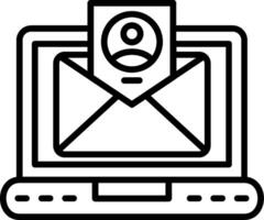Email Line Icon vector