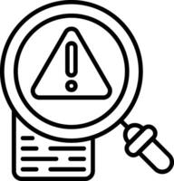 Risk Line Icon vector