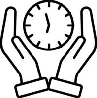 Hands Line Icon vector