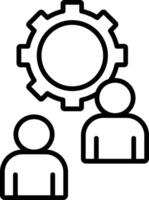Setting Line Icon vector