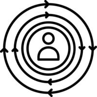Cycle Line Icon vector